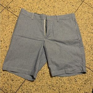 Banana Republic Men's blue  and White Striped Shorts